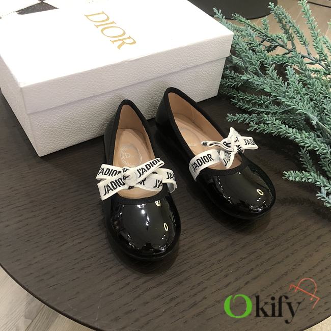 Okify Dior J'Adior Black Doll Shoes For Kids - 1