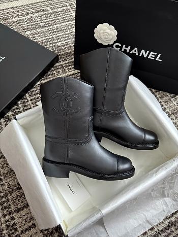 Okify CC 25C Black Biker Boots 