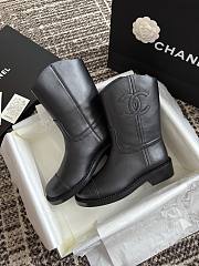 Okify CC 25C Black Biker Boots  - 2