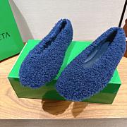 Okify Bottega Veneta Rosa Ballerina Blue Ballet Shoes  - 5
