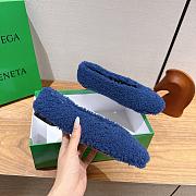 Okify Bottega Veneta Rosa Ballerina Blue Ballet Shoes  - 4