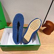 Okify Bottega Veneta Rosa Ballerina Blue Ballet Shoes  - 2
