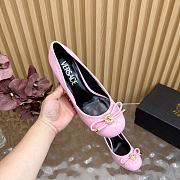 Okify Versace Bow Pink Heels 8.5cm - 5