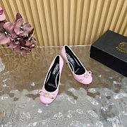Okify Versace Bow Pink Heels 8.5cm - 6