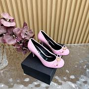 Okify Versace Bow Pink Heels 8.5cm - 1