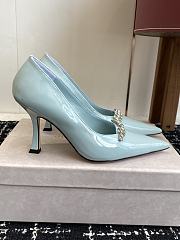 Okify Jimmy Choo Blue Heels 9cm - 1