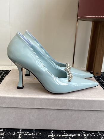 Okify Jimmy Choo Blue Heels 9cm