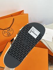 Okify Hermes Wool Black Slippers - 2