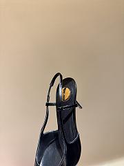 Okify YSL Black Heels With Silver Toe 8cm - 4