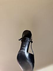 Okify YSL Black Heels With Silver Toe 8cm - 3