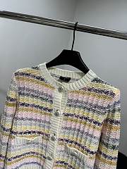 Okify CC Wool Blend Striped Cardigan - 6