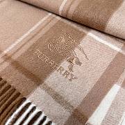 Okify Burberry Brown Cashmere Scarf 180x30cm - 3