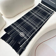 Okify CC Black Cashmere Scarf 200x32cm  - 5