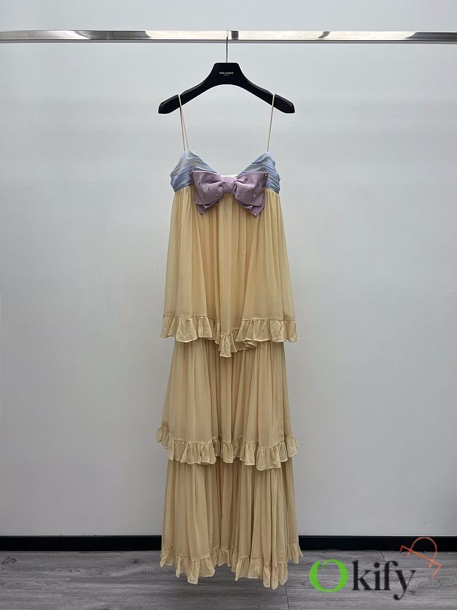 Okify Valentino Purple Bow Dress - 1