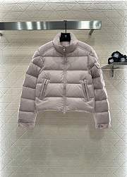 Okify Moncler Light Pink Stand Up Collar Down Jacket  - 1