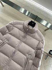 Okify Moncler Light Pink Stand Up Collar Down Jacket  - 2