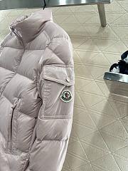 Okify Moncler Light Pink Stand Up Collar Down Jacket  - 5