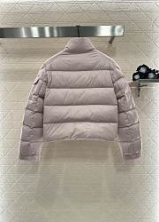 Okify Moncler Light Pink Stand Up Collar Down Jacket  - 4