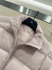Okify Moncler Light Pink Stand Up Collar Down Jacket  - 6