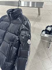 Okify Moncler Black Stand Up Collar Down Jacket  - 5