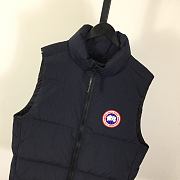 Okify Canada Goose Lawrence Dark Blue Sleeveless Down Jacket Unisex - 3