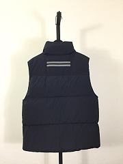 Okify Canada Goose Lawrence Dark Blue Sleeveless Down Jacket Unisex - 5