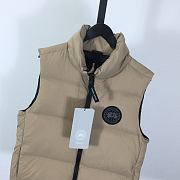 Okify Canada Goose Lawrence Beige Sleeveless Down Jacket Unisex - 4