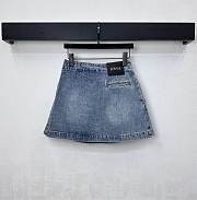Okify Loewe Set Of Denim Jacket And Skirt - 4