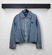 Okify Loewe Set Of Denim Jacket And Skirt - 3