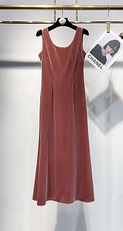 Okify YSL Pink Silk Sleeveless Dress - 4