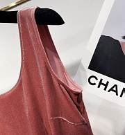 Okify YSL Pink Silk Sleeveless Dress - 5