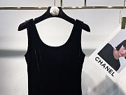 Okify YSL Black Silk Sleeveless Dress - 6