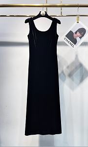 Okify YSL Black Silk Sleeveless Dress - 4