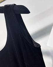 Okify YSL Black Silk Sleeveless Dress - 3
