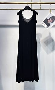 Okify YSL Black Silk Sleeveless Dress - 2