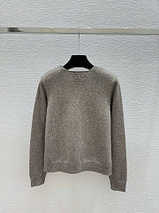 Okify MiuMiu Set Of Gray Wool Cardigan And Skirt - 4
