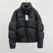 Okify Balenciaga Black Nylon Down Jacket  - 1