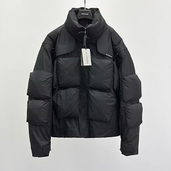 Okify Balenciaga Black Nylon Down Jacket 