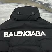Okify Balenciaga Black Nylon Down Jacket  - 3