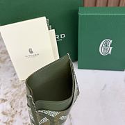 Okify Goyard Saint Sulpice Army Green GYD-233 Card Holder 10x7cm - 6
