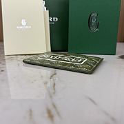 Okify Goyard Saint Sulpice Army Green GYD-233 Card Holder 10x7cm - 4