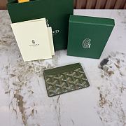 Okify Goyard Saint Sulpice Army Green GYD-233 Card Holder 10x7cm - 2
