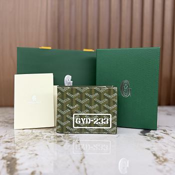 Okify Goyard Victorie Army Green GYD-233 Wallet 11x2x9cm