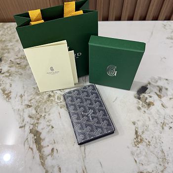 Okify Goyard Saint Pierre Gray Bifold Card Holder 11x7.5x2cm