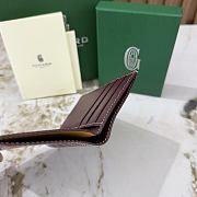 Okify Goyard Saint Pierre Dark Red Bifold Card Holder 11x7.5x2cm - 2