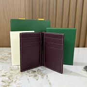 Okify Goyard Saint Pierre Dark Red Bifold Card Holder 11x7.5x2cm - 4