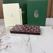 Okify Goyard Saint Pierre Dark Red Bifold Card Holder 11x7.5x2cm - 3
