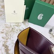 Okify Goyard Saint Pierre Dark Red Bifold Card Holder 11x7.5x2cm - 5