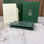 Okify Goyard Saint Pierre Green Bifold Card Holder 11x7.5x2cm - 5