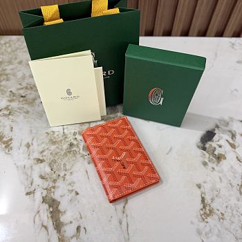 Okify Goyard Saint Pierre Orange Bifold Card Holder 11x7.5x2cm